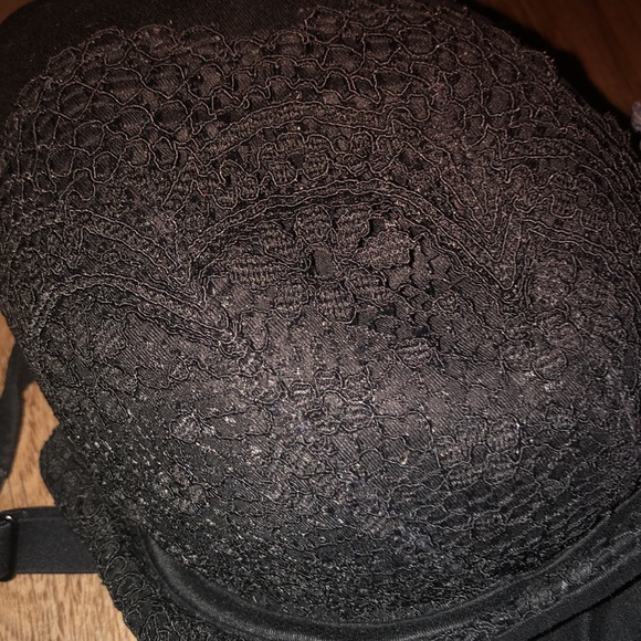 🔴 victoria secret black lined demi busted double bra - Picture 4 of 4
